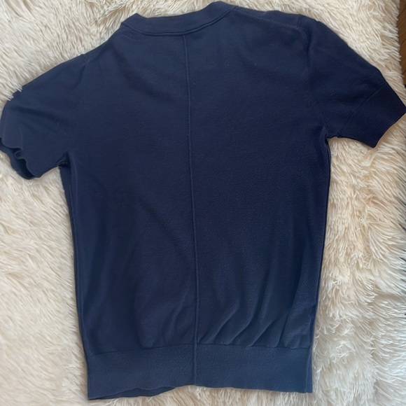 LOFT Dark Blue Short-sleeve Cardigan Sz S - Picture 6 of 6